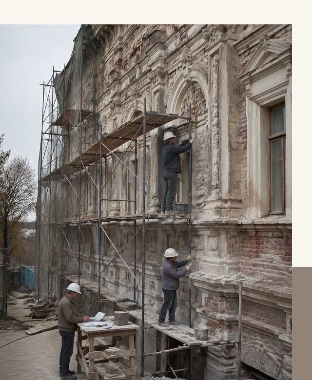 Реставрация объектов культурного наследия под ключ в Лобне